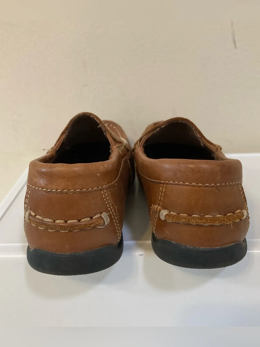 Florsheim Jasper Venetian Jr. Sz 10.5 Boys Brown Leather Loafers Slip On Shoes